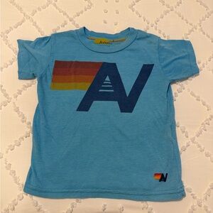 Aviator Nation Blue AV Graphic Kids T-Shirt - Size 4